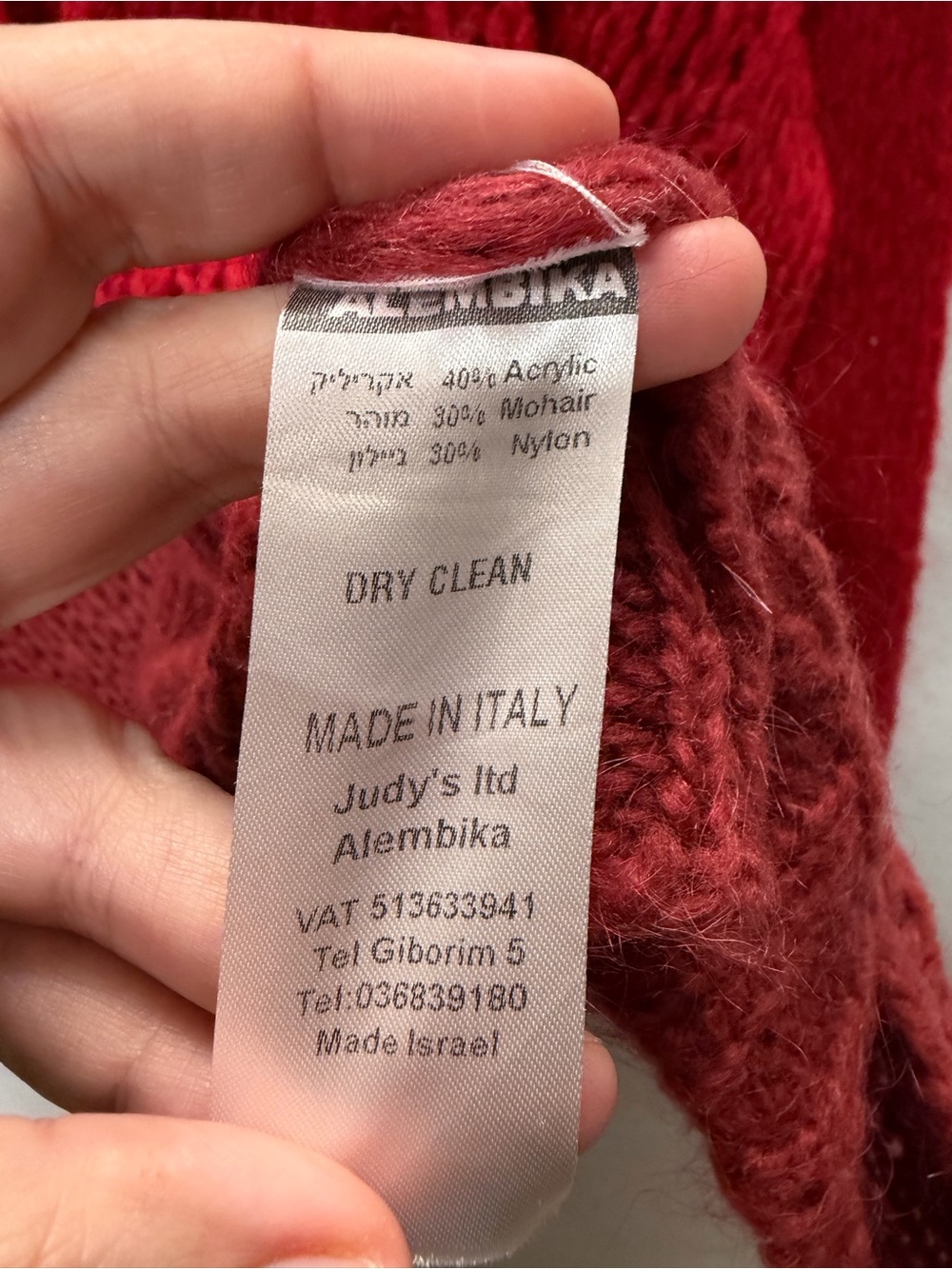 Alembika Open-Knit V-Neck Cardigan Sweater - size L - Picture 5 of 5